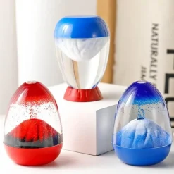 Vulkanausbruch-Timer – Dekorative Flüssigkeits-Sanduhr