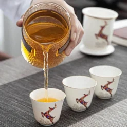 Waldhirsch-Keramik-Teeservice