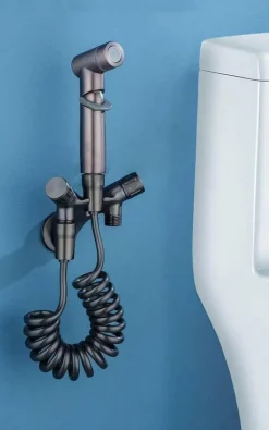 Wall Mounted Bidet Faucet Spray - Elegant Bathroom Fixture