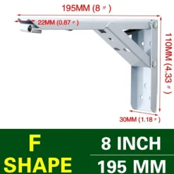 Wall-Mounted Foldable Shelf - Space-Saving Organizer Bracket