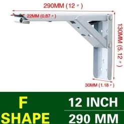 Wall-Mounted Foldable Shelf - Space-Saving Organizer Bracket
