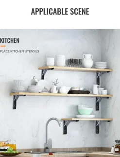 Wall-Mounted Foldable Shelf - Space-Saving Organizer Bracket