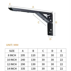 Wall-Mounted Foldable Shelf - Space-Saving Organizer Bracket