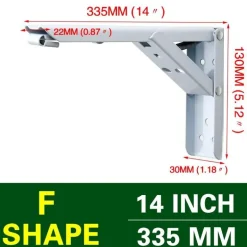 Wall-Mounted Foldable Shelf - Space-Saving Organizer Bracket