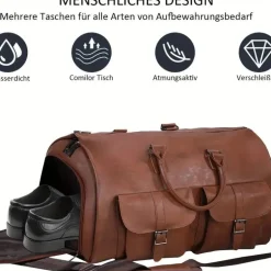 Wandelbare Reisetasche – 2-in-1 Hängekoffer für Herren