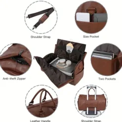 Wandelbare Reisetasche – 2-in-1 Hängekoffer für Herren