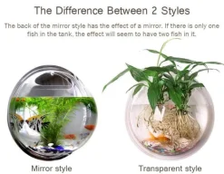 Wandmontierte Blumenvase für Aquarien – transparentes Aquarium-Dekor