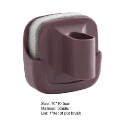 Wandmontierte Reinigungsbürste - Leicht erreichbarer Schrubber mit Griff