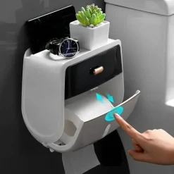 Wandmontierte Taschentuchbox - Doppelschichtiger Organizer