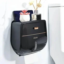 Wandmontierte Taschentuchbox - Doppelschichtiger Organizer