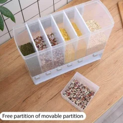 Wandmontierter automatischer Reisvorratstank - Getreidespender für die Küche