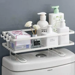 Wandmontierter Badezimmer-Organizer – Aufbewahrungsregal ohne Lochen