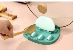 Wandmontierter Deckelhalter mit Katzenpfote – Küchen-Organizer-Regal