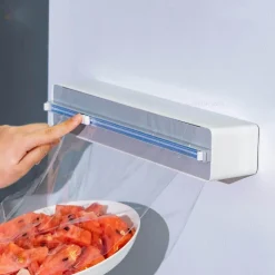 Wandmontierter Frischhaltefolienspender - Verstellbarer Küchen-Organizer