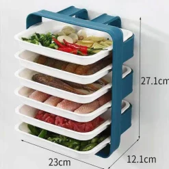 Wandmontierter Küchen-Organizer – Mehrschichtiges Lebensmittelaufbewahrungssystem