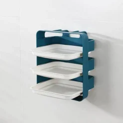 Wandmontierter Küchen-Organizer – Mehrschichtiges Lebensmittelaufbewahrungssystem