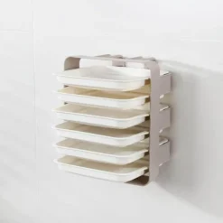 Wandmontierter Küchen-Organizer – Mehrschichtiges Lebensmittelaufbewahrungssystem