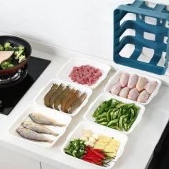 Wandmontierter Küchen-Organizer – Mehrschichtiges Lebensmittelaufbewahrungssystem