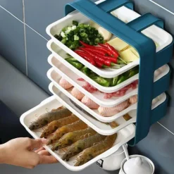 Wandmontierter Küchen-Organizer – platzsparende Aufbewahrungslösung