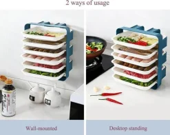 Wandmontierter Küchen-Organizer – platzsparende Aufbewahrungslösung