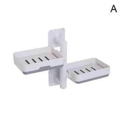 Wandmontierter, mehrschichtiger, drehbarer Seifenhalter