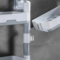 Wandmontierter, mehrschichtiger, drehbarer Seifenhalter