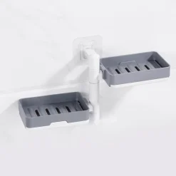 Wandmontierter, mehrschichtiger, drehbarer Seifenhalter