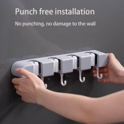 Wandmontierter Mopphaken – Ultra Clean Storage Organizer