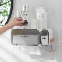 Wandmontierter Taschentuchspender - Dekorativer Papierhalter für Küche und Bad