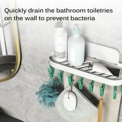 Wandmontierter Wäscheständer für das Badezimmer – platzsparender Organizer