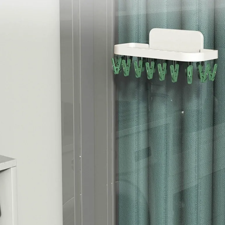 Wandmontierter Wäscheständer für das Badezimmer – platzsparender Organizer