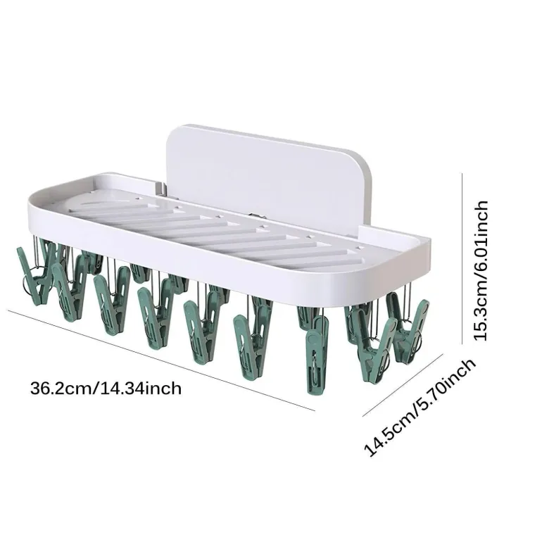 Wandmontierter Wäscheständer für das Badezimmer – platzsparender Organizer