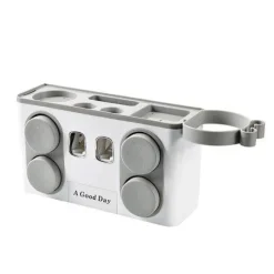 Wandmontiertes Aufbewahrungsregal für das Badezimmer – platzsparender Organizer