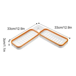 Wandmontiertes Badezimmerregal - Drehbarer, platzsparender Organizer