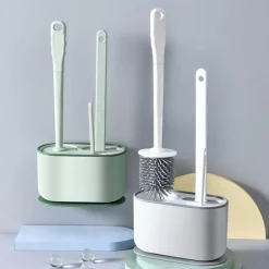 Wandmontiertes Toilettenbürstenset – Platzsparender Badezimmer-Organizer