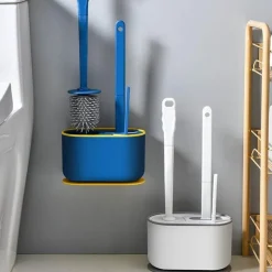 Wandmontiertes Toilettenbürstenset – Platzsparender Badezimmer-Organizer
