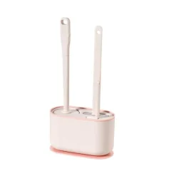 Wandmontiertes Toilettenbürstenset – Platzsparender Badezimmer-Organizer