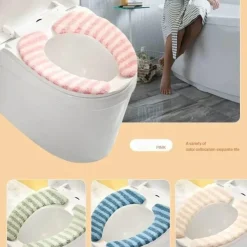 Warm Toilet Seat Cover - Soft Deluxe Bathroom Accessory