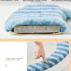 Warm Toilet Seat Cover - Soft Deluxe Bathroom Accessory