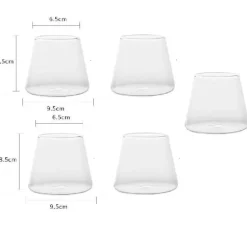 Wasserbecher aus klarem Glas – vielseitiger Kaffee- und Saftbecher