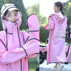 Wasserdichte Fahrradjacke mit Kapuze – Winddichter Fahrradregenmantel