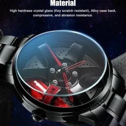 Wasserdichte Herrenuhr – Autofelgen-Design