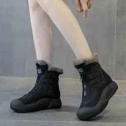 Wasserdichte High-Top-Schneestiefel für Damen – Winter Defender Footwear