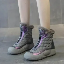 Wasserdichte High-Top-Schneestiefel für Damen – Winter Defender Footwear