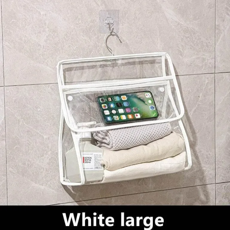 Wasserdichte, hängende Badezimmer-Organizer-Tasche – transparente Aufbewahrungslösung