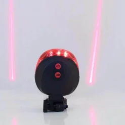 Wasserdichte LED-Laser-Fahrradwarnlampe - Helles Sicherheitslicht