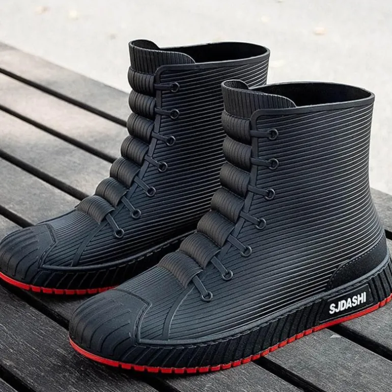 Wasserdichte Schlupfgummistiefel - Stylish Rain Rider