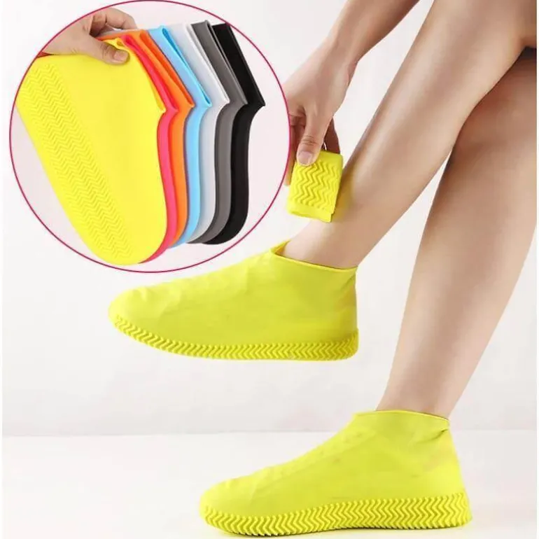 Wasserdichte Silikon-Überschuhe – wiederverwendbar, 2er-Pack