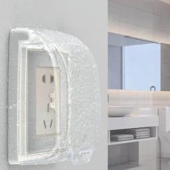 Wasserdichte Steckdosenabdeckung - Elektrischer Schutz für das Badezimmer