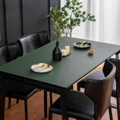 Wasserdichte Tischschutzmatte aus Leder – nordisches minimalistisches Design